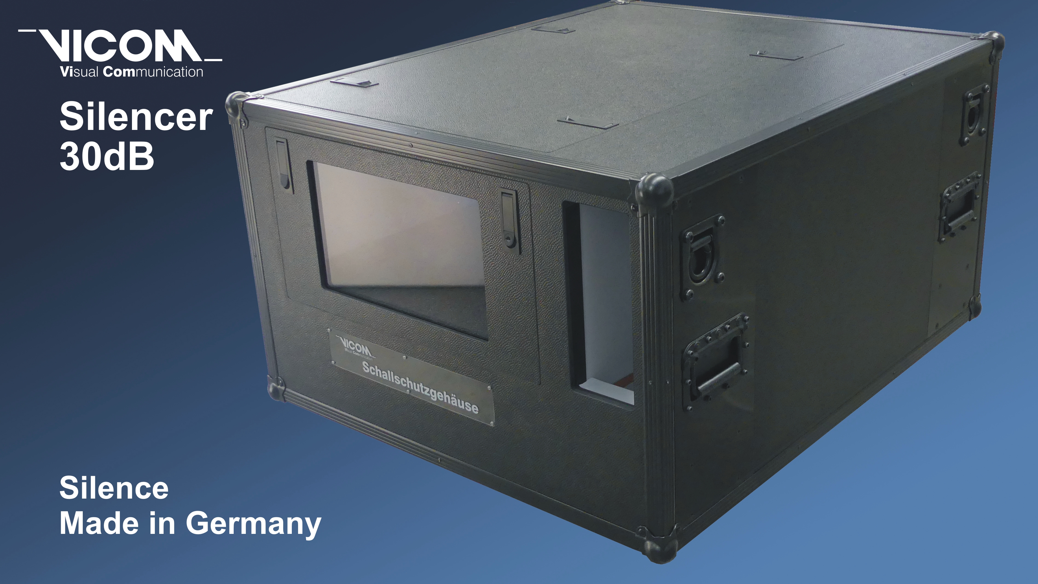 Schallschutzgehäuse – Info Grafik